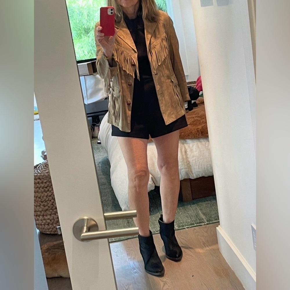 Ralph Lauren Women's Tan Suede Fringe Jacket - Picture 6 of 6